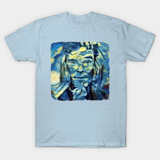 Benedict Cumberbatch Van Gogh Style T-Shirt by todos